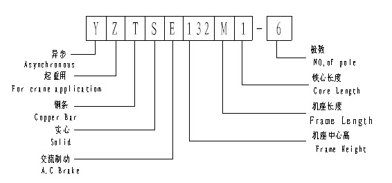 YZTSE系列起重机型号说明